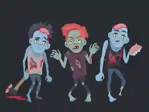 Laro Zombies and Skeletons Coloring online