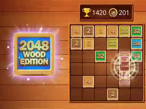 Laro 2048 Wooden Edition online