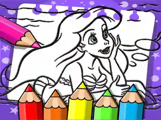 Laro Ariel The Mermaid Coloring Book online