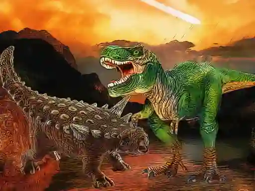 Laro Dinosaurs Fight Jigsaw online