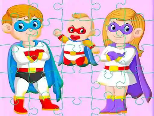 Laro Super Hero Family Jigsaw online