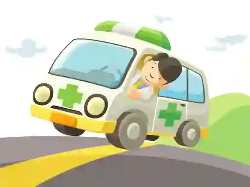 Laro Cartoon Ambulance online
