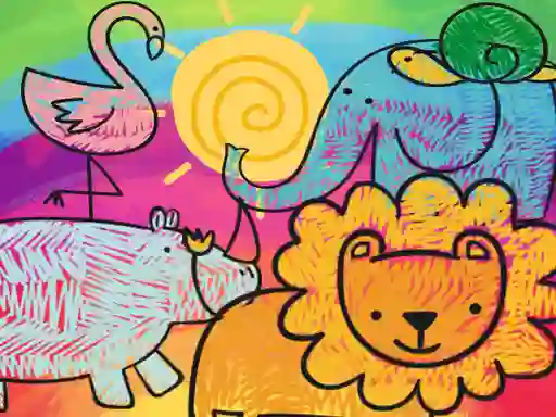 Laro Little Animals Coloring online