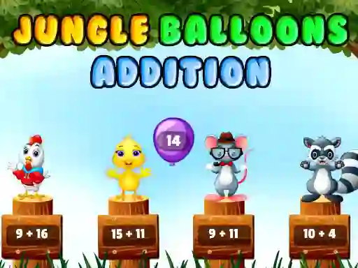 Laro Jungle Balloons Addition online