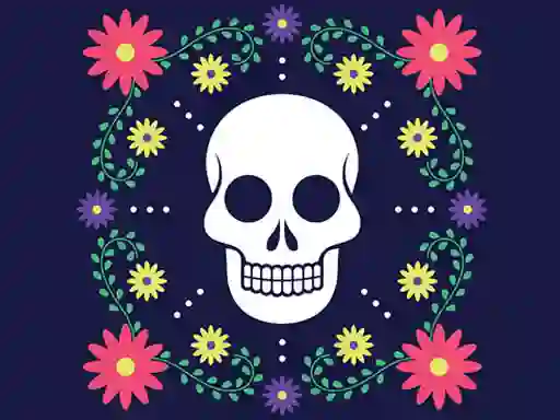 Laro Colorful Skull Jigsaw online