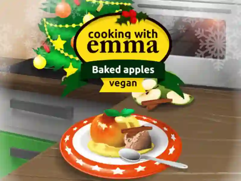 Laro Cooking with Emma Baked Apples vegan online