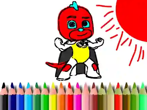 Laro Back To School: Mask Boy Coloring online