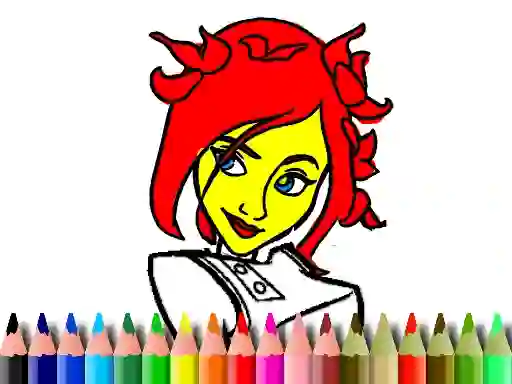 Laro Back To School: Cute Girl Coloring online