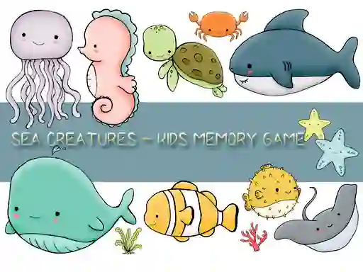 Laro Kids Memory Sea Creatures online