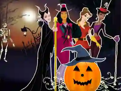 Laro Princesses Halloween Night online