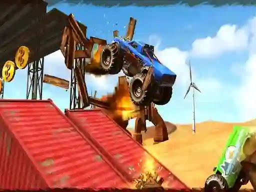 Laro Monster Truck Impossible Track Plane Simulator online