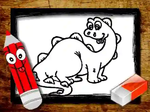 Laro Back To School: Dinosaur Coloring Book online