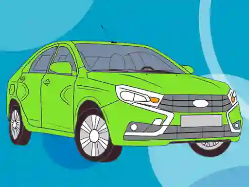 Laro Russian Cars Coloring Book online