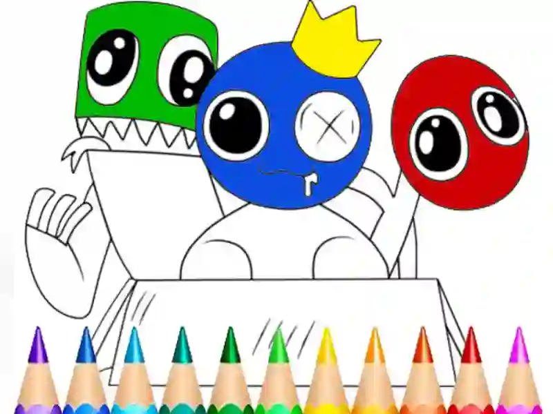 Laro Rainbow Friends Coloring Book online