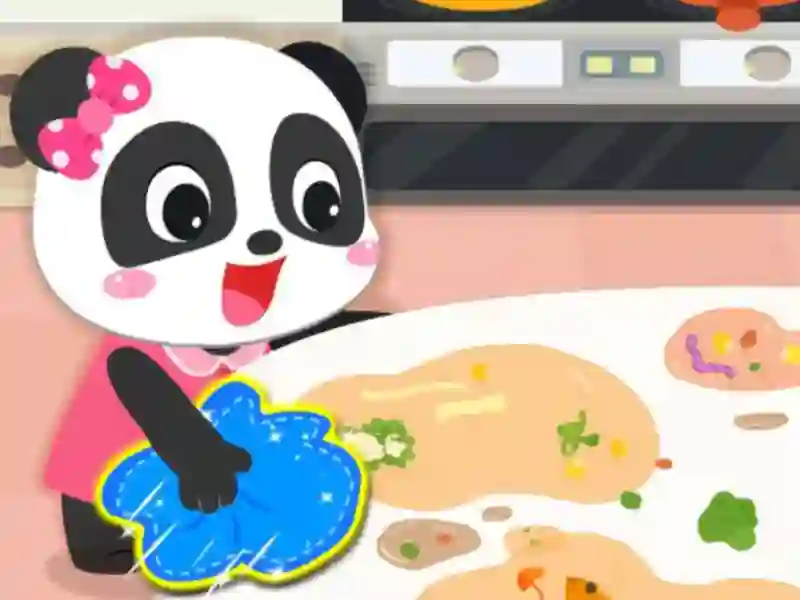 Laro Baby Panda Cleanup online
