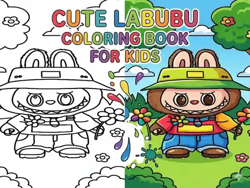 Laro Cute Labubu Coloring Book for Kids online
