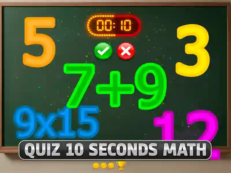 Laro Quiz 10 Seconds Math online