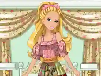 Laro Barbie's Patchwork Peasant Dress online