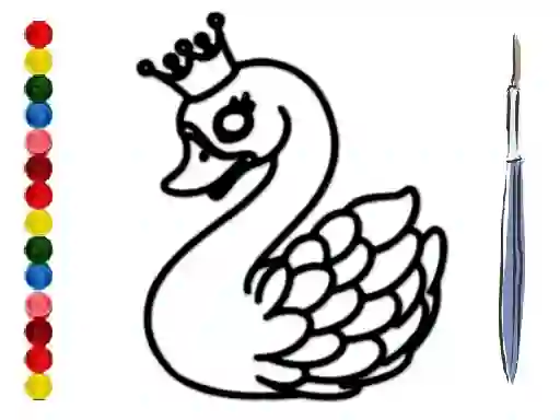 Laro Back To School: Swan Coloring Book online