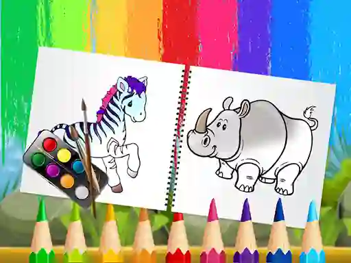Laro Funny Animals Coloring Book online