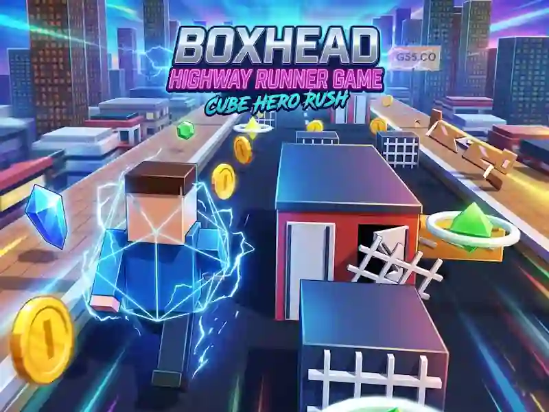 Laro Boxhead Highway Runner Game online