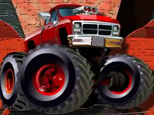 Laro Crazy Monster Trucks Puzzle online