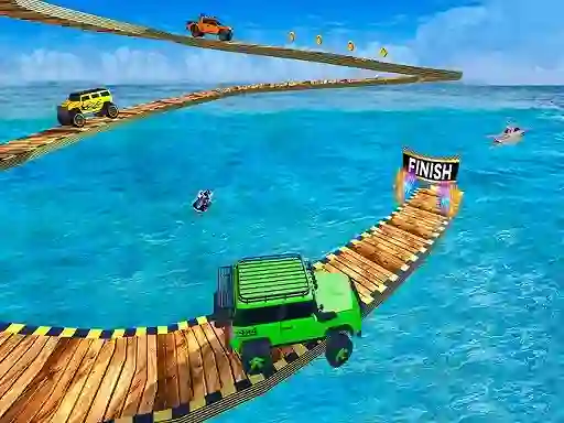 Laro Impossible Tracks Jeep Stunts Driving online