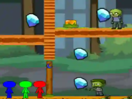 Laro StickMan Bros Vs Zombies online