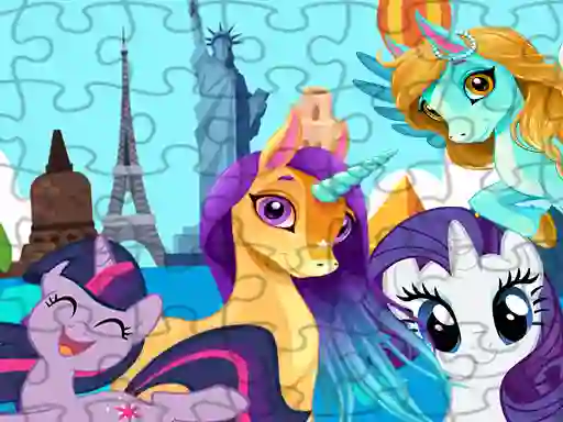 Laro Unicorns Travel The World Puzzle online