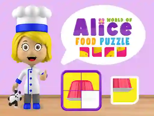 Laro World of Alice Food Puzzle online