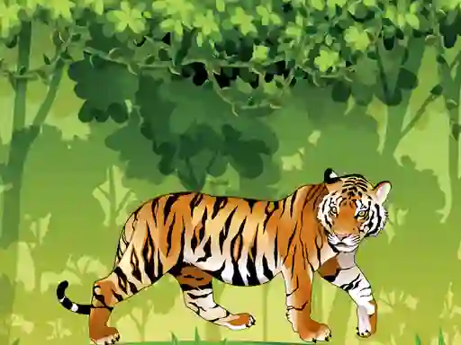 Laro Angry Tiger Coloring online