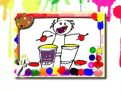 Laro Music Coloring Book online