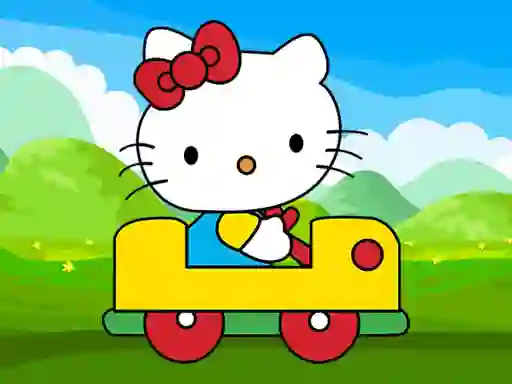 Laro Hello Kitty Car Jigsaw online
