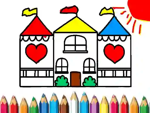 Laro Back To School Coloring Book DOLL HOUS online