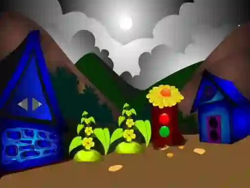 Laro Blue house bird escape online