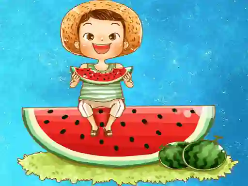 Laro Watermelon and Drinks Puzzle online