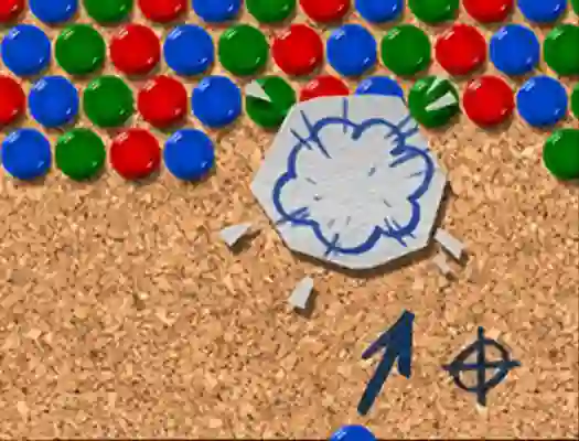 Laro Pinboard Bubble Shooter online