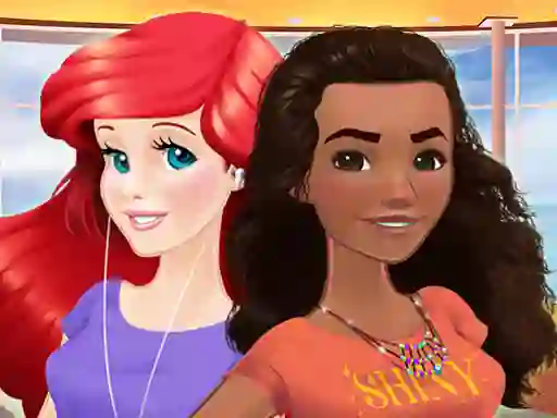 Laro Ariel and Moana Princess on Vacation online