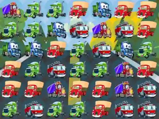Laro Cartoon Trucks Match 3 online