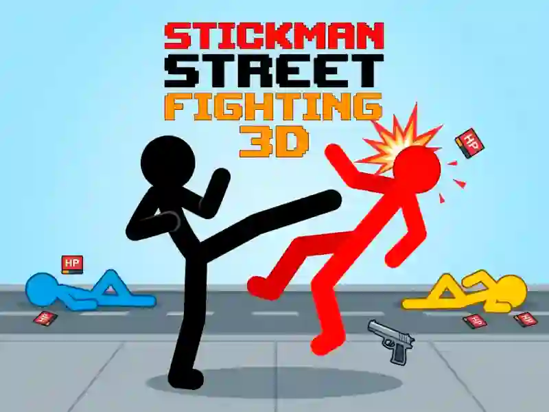 Laro Stickman Street Fighting 3d online