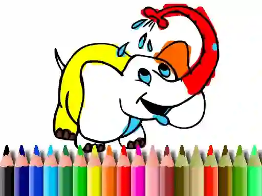 Laro Back To School: Elephant coloring online