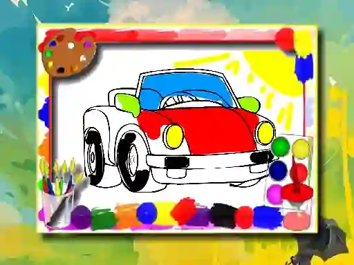 Laro Cartoon Cars Coloring Book online