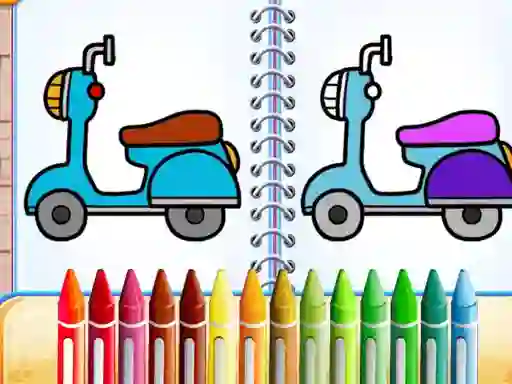 Laro Cute Bike Coloring Book online