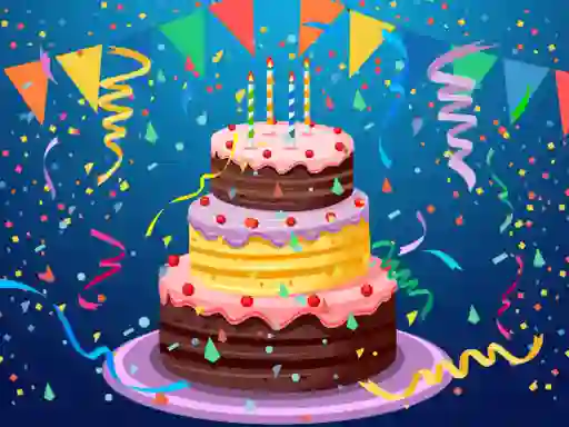 Laro Birthday cake puzzle online