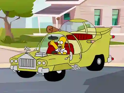 Laro The Simpsons Car Jigsaw online
