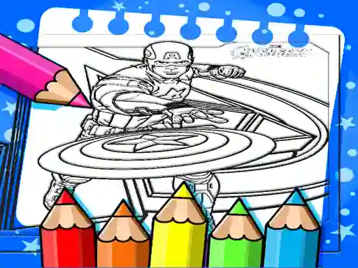 Laro Captain America Coloring Book online