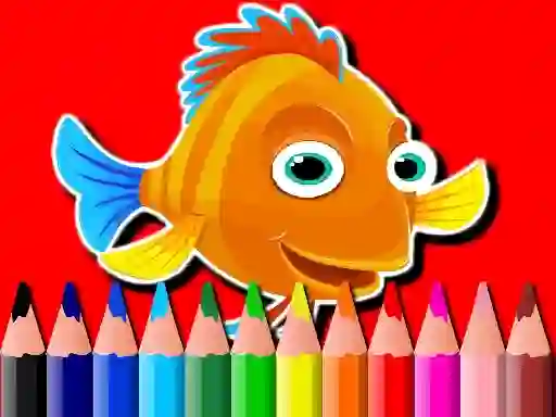 Laro Back To School: Fish Coloring Book online
