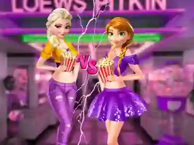 Laro Ellie and Annie Movie Night online
