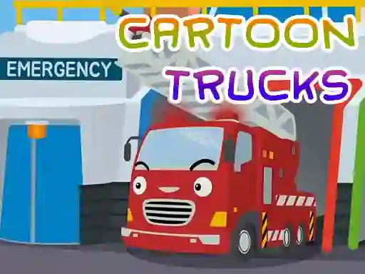 Laro Cartoon Trucks Jigsaw online