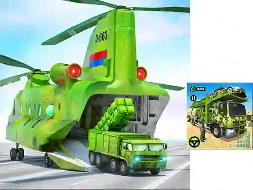 Laro US Army Cargo Transport Truck Driving online
